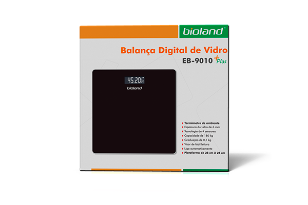 Balança Digital de Vidro Slim – EB9010 Plus