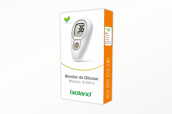 Monitor de Glicose Bioland G425-3 KIT