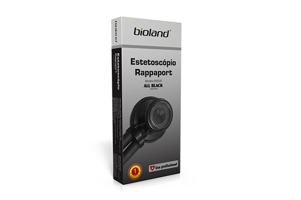 Estetoscópio Rappaport ALL BLACK – Modelo ER200